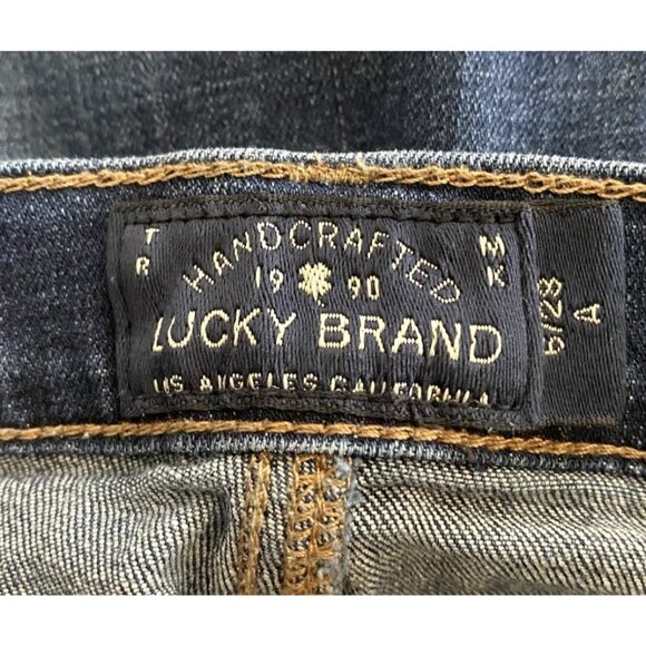 Lucky Brand Jeans Womens Size 6 Blue Charlie Skinny Medium Dark Wash Stretch - Picture 6 of 8